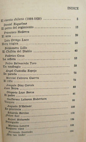 El Cuento Chileno 1864-1920
