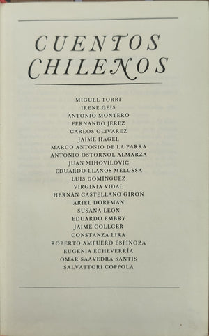 Cuentos Chilenos - Antología
