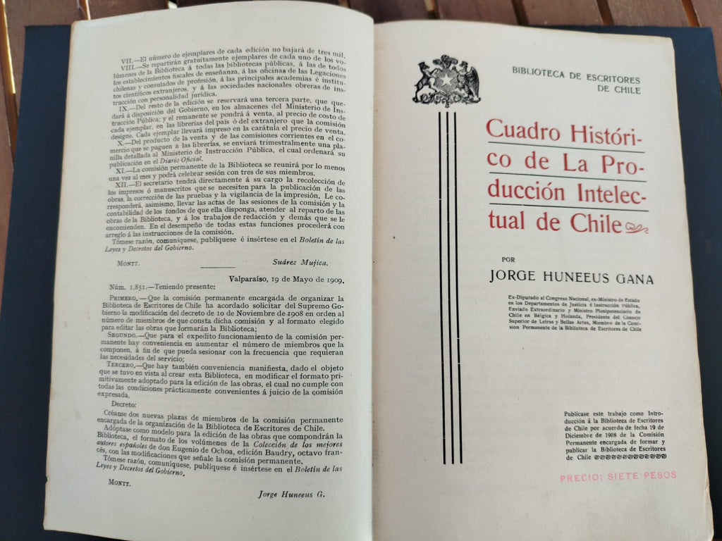 Cuadro Histórico de la producción intelectual de Chile