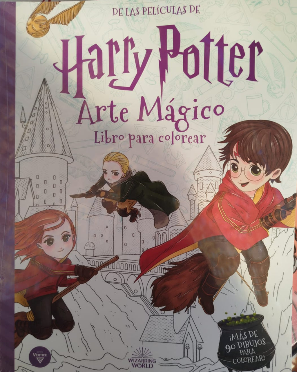 Harry Potter , Arte Mágico , Libro para colorear  , mas de 90 dibujos para entretenerse