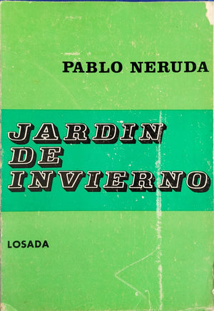 Jardín de Invierno   -  Primera edición  -   Obra Póstuma