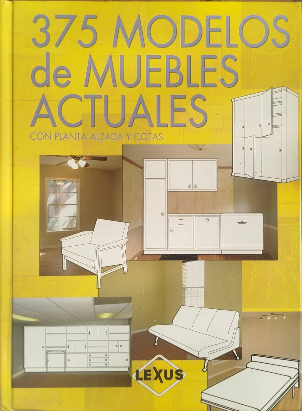 375 Modelos de muebles Actuales con planta alzada y cotas