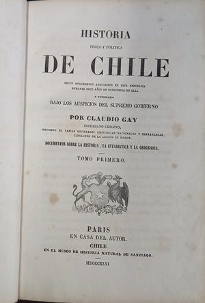 Historia fisica y politica de Chile